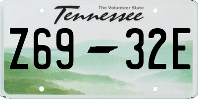 TN license plate Z6932E