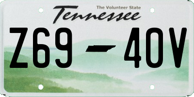 TN license plate Z6940V