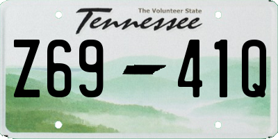 TN license plate Z6941Q