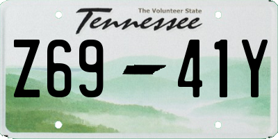 TN license plate Z6941Y