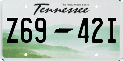 TN license plate Z6942I