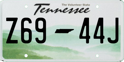 TN license plate Z6944J