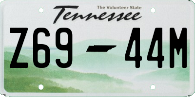 TN license plate Z6944M