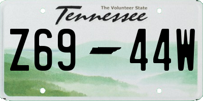 TN license plate Z6944W