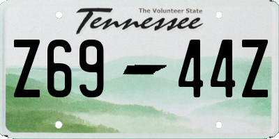 TN license plate Z6944Z