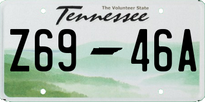 TN license plate Z6946A