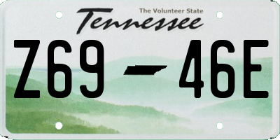 TN license plate Z6946E