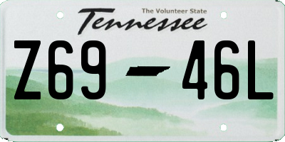 TN license plate Z6946L