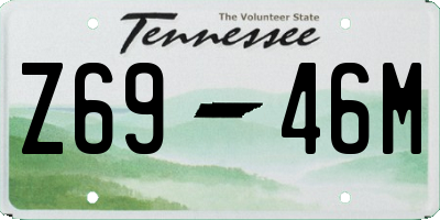 TN license plate Z6946M