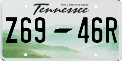 TN license plate Z6946R