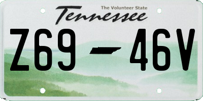 TN license plate Z6946V