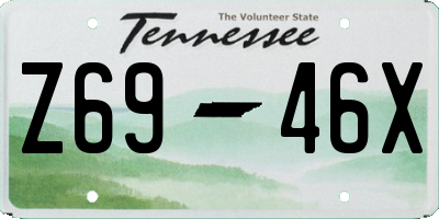 TN license plate Z6946X