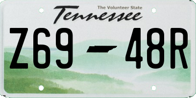 TN license plate Z6948R