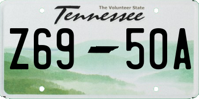 TN license plate Z6950A