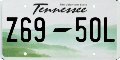 TN license plate Z6950L