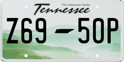 TN license plate Z6950P
