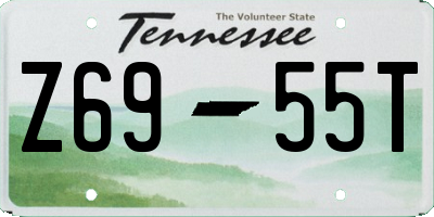 TN license plate Z6955T