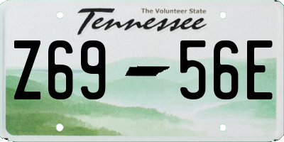 TN license plate Z6956E