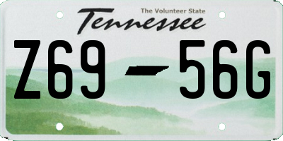 TN license plate Z6956G