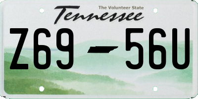 TN license plate Z6956U