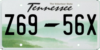 TN license plate Z6956X