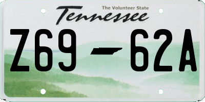 TN license plate Z6962A