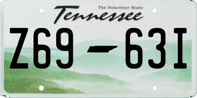TN license plate Z6963I