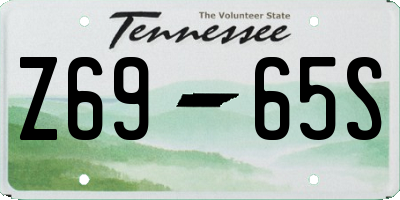 TN license plate Z6965S