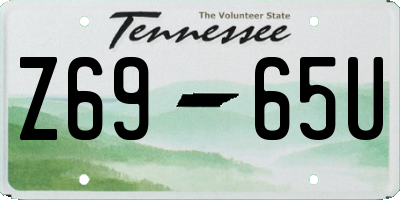 TN license plate Z6965U