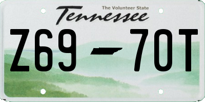 TN license plate Z6970T