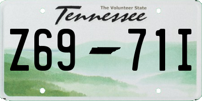 TN license plate Z6971I
