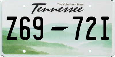 TN license plate Z6972I