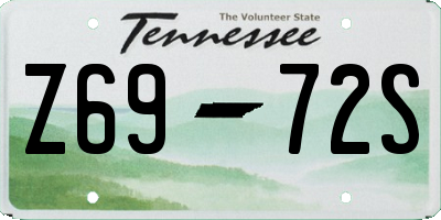 TN license plate Z6972S