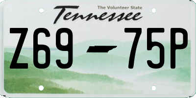 TN license plate Z6975P