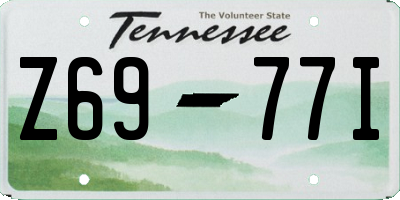 TN license plate Z6977I