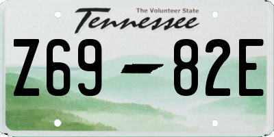 TN license plate Z6982E