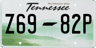 TN license plate Z6982P
