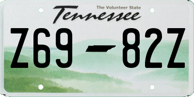 TN license plate Z6982Z