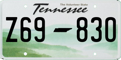 TN license plate Z6983O