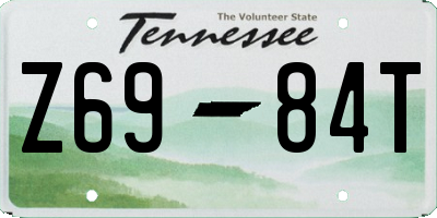 TN license plate Z6984T