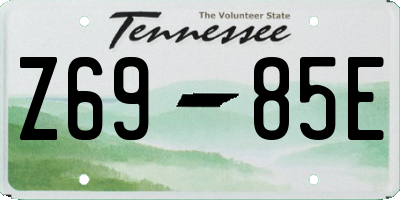 TN license plate Z6985E