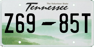 TN license plate Z6985T