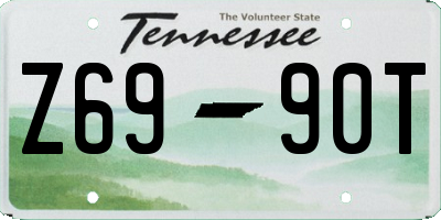TN license plate Z6990T