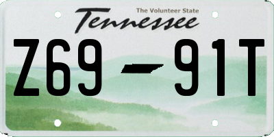 TN license plate Z6991T