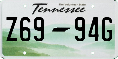 TN license plate Z6994G