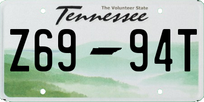 TN license plate Z6994T