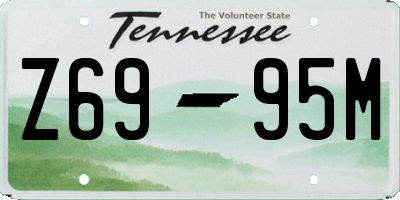 TN license plate Z6995M