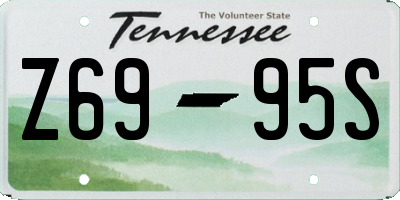 TN license plate Z6995S