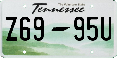TN license plate Z6995U