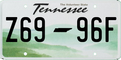 TN license plate Z6996F